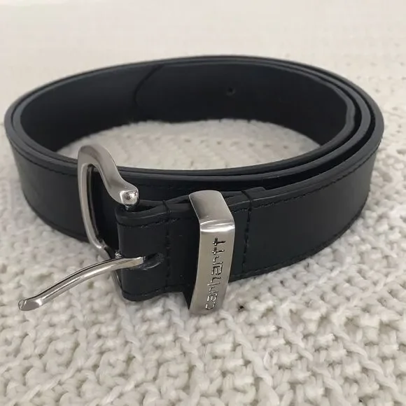 Carhartt Mens Full Grain Leather Belt 38 Black