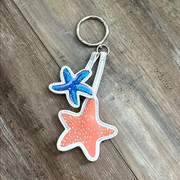 Vera Bradley Starfish Bag Charm luggage Tag key chain