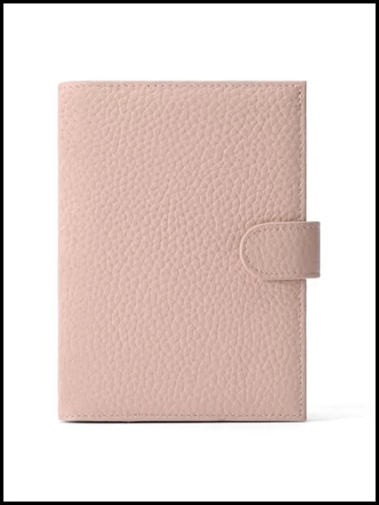 Genuine Leather RFID Blocking Passport Holder Travel Wallet with Card Slots