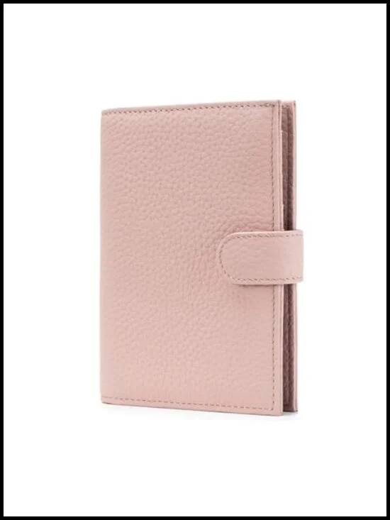 RFID Blocking Leather Passport Holder with Cash & Card Slots, Travel Organizer