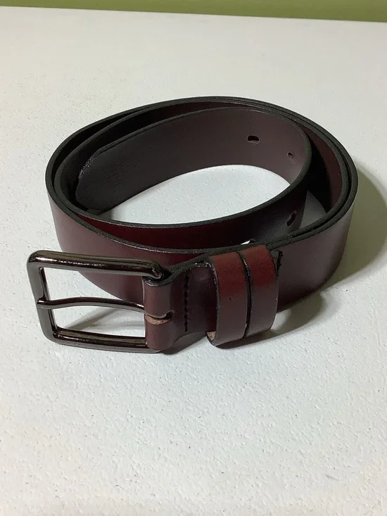 J. Crew reddish brown leather belt, size 32