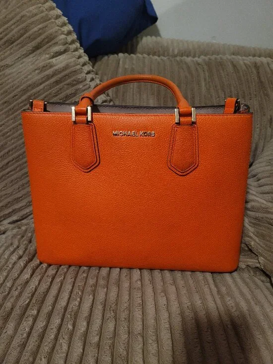 Orange Michael kors purse