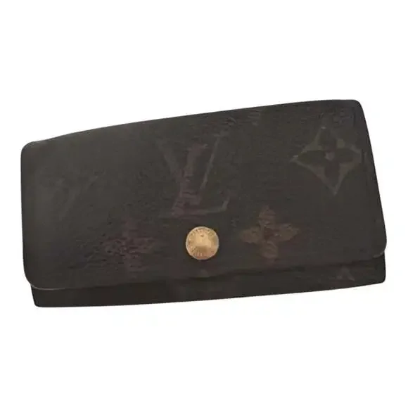 LV Monogram 4-Hook Key Holder with Brown Leather Interior – 2007 France