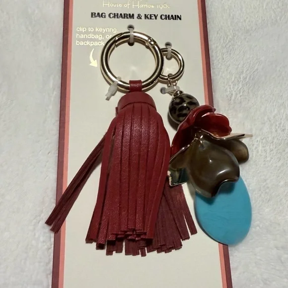 House of Harlow 1960 Red and Blue Key Holder