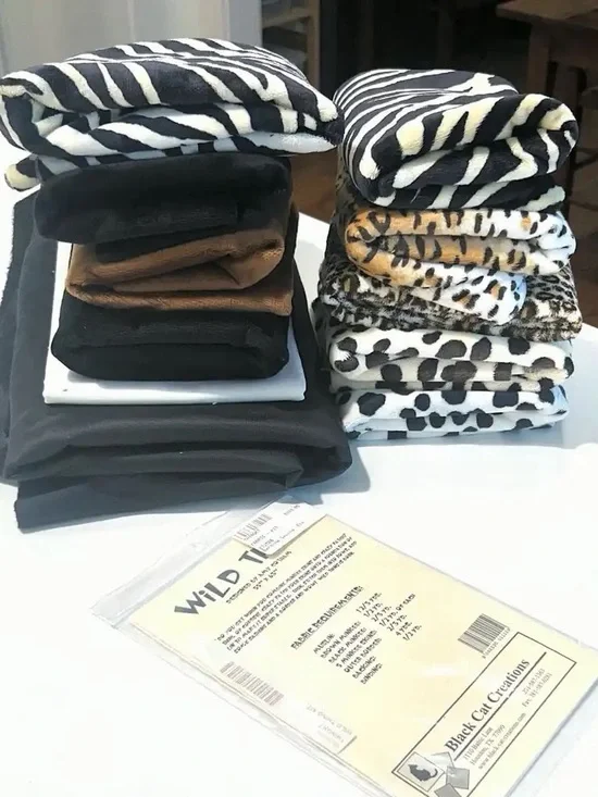 Quilt kit with minky animal prints 55 x 63