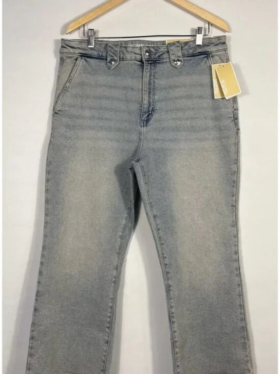 NEW Michael Kors Women's 16 Selma Cropped Flare Jeans • Reg Price $110