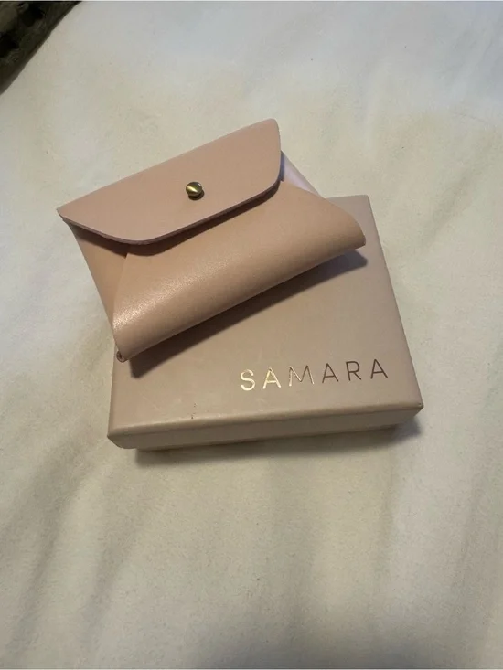 SAMARA New Blush Pink Leather Key & Card Holder