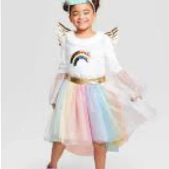 Rainbow fairy/angel Costume medium 8/10