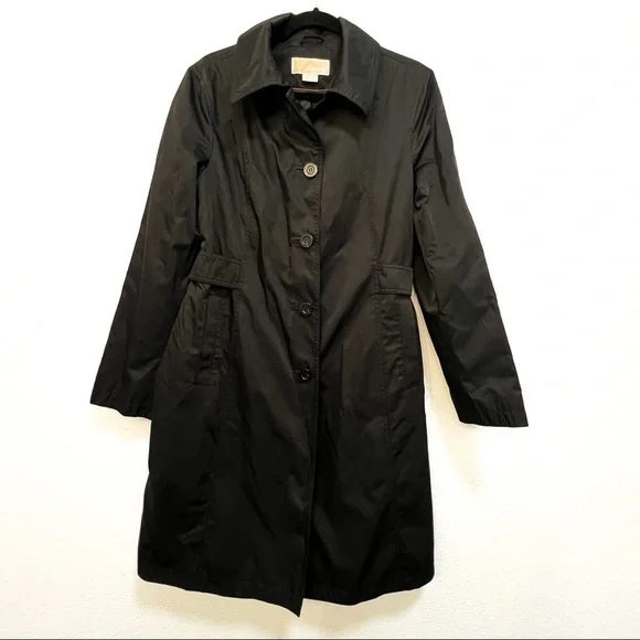 Michael kors black trench coat