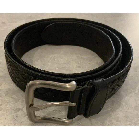 Vers Pelle leather belt vintage Italian Leather  36