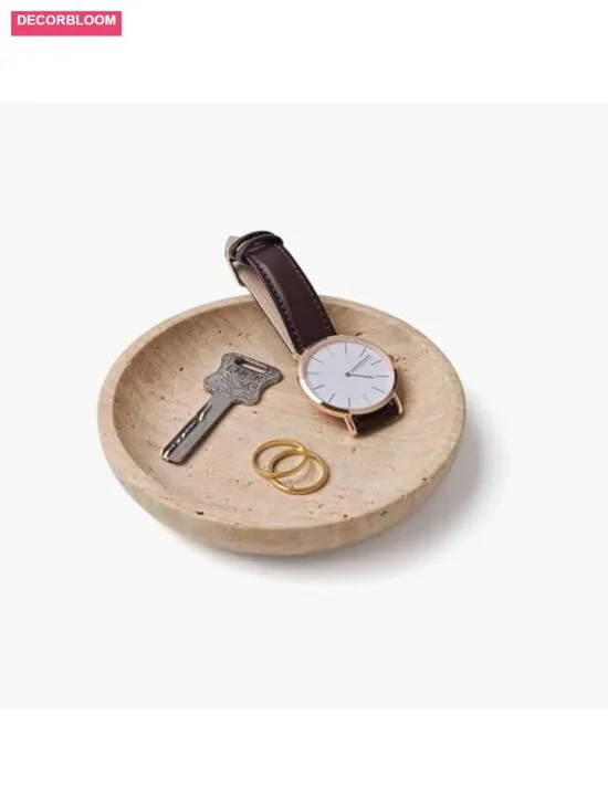 Natural Travertine Valet Tray - 5.5