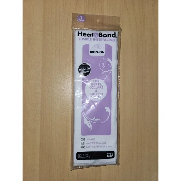 Heat'n Bond Medium-Weight Iron-On‎ Fusible Interfacing 20