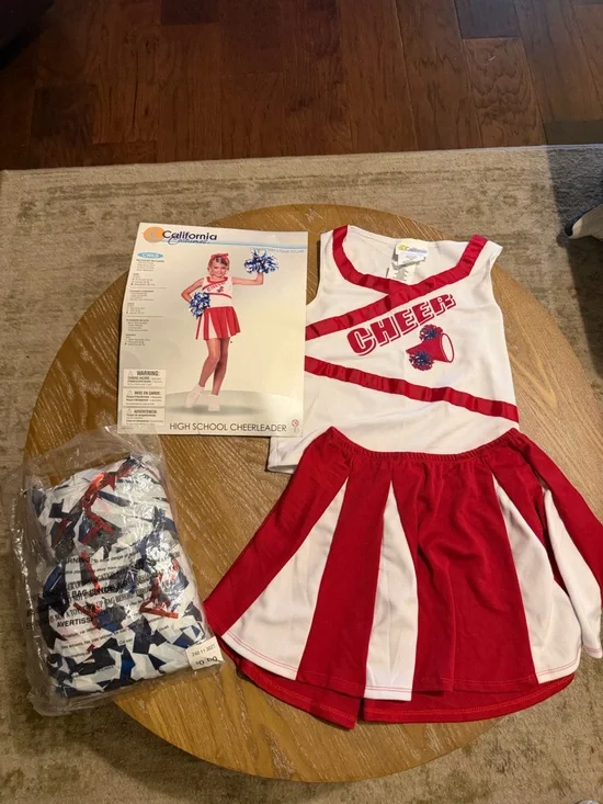 California Costumes Red and White High School Cheerleader Costume