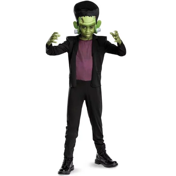 Frankenstein Halloween Costume 10/12 Jumpsuit Universal Monsters Classic Boys