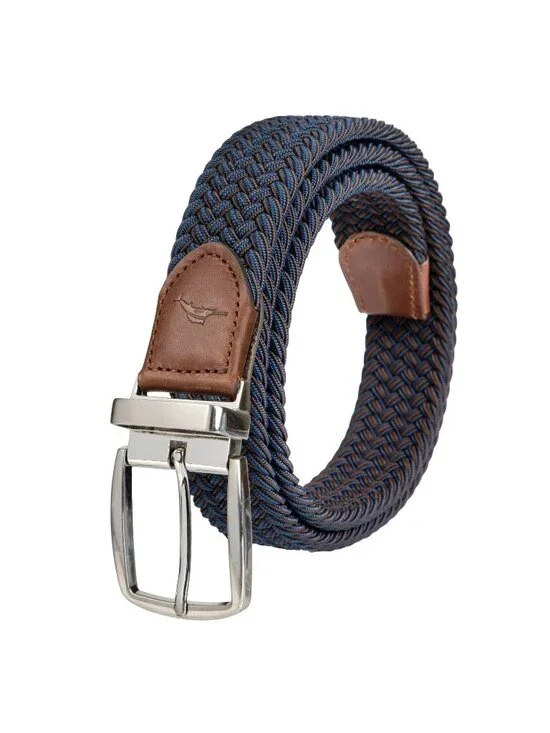 NWT Tommy Bahama Men's L/XL Stretch Reversible Belt Brown/Navy
