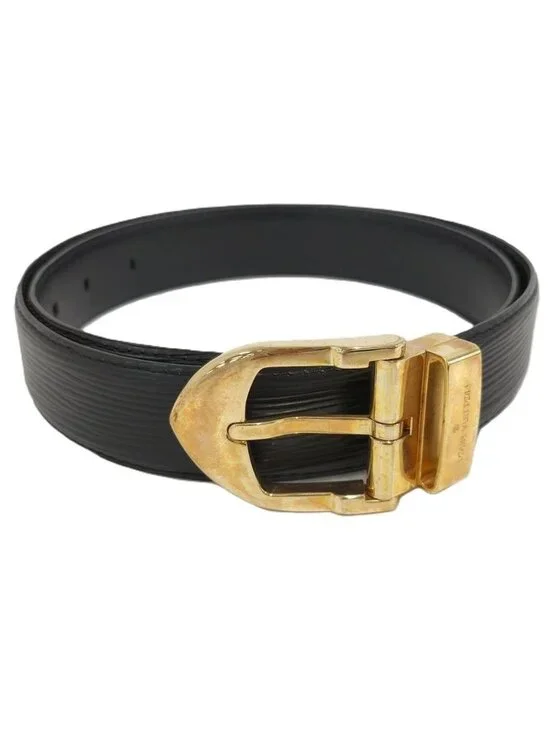 Louis Vuitton Ceinture Classic Belt Epi Leather Black