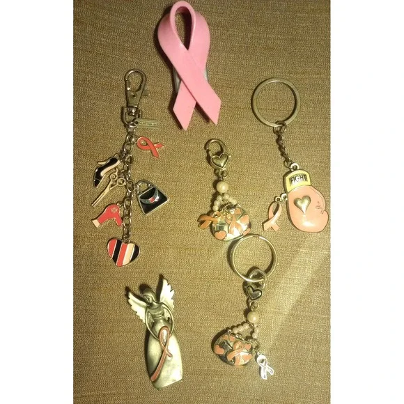 BCA‎ Keychain Pink Ribbon Breast Cancer Awareness Lot 1 Magnet