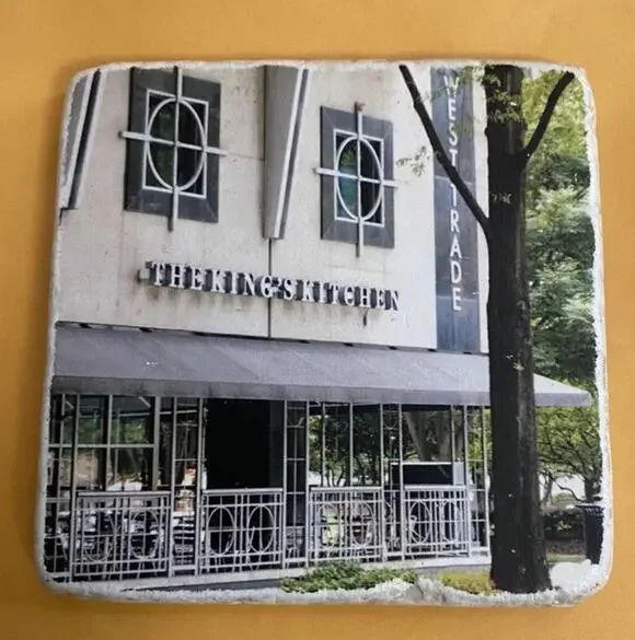 Tumbled Marble Coaster - The King’s Kitchen - West Trade Photo