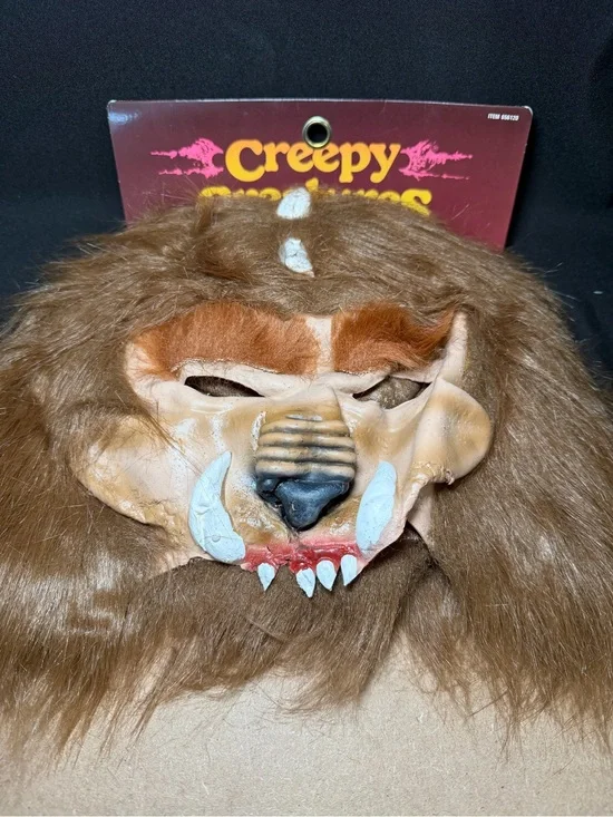 Vintage Beast Mask Halloween 1995