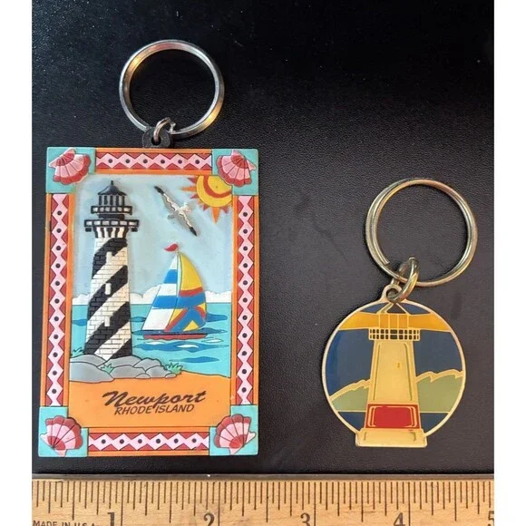 Set of 2 Lighthouse Keychains