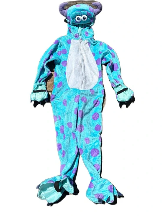 Disney Sulley Monsters Inc Costume Sz 4T 5T Halloween Jumpsuit Body Suit