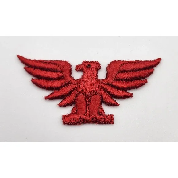 RED Spread Eagle‎ Phoenix Embroidered Sew On Applique Patch Embroidered