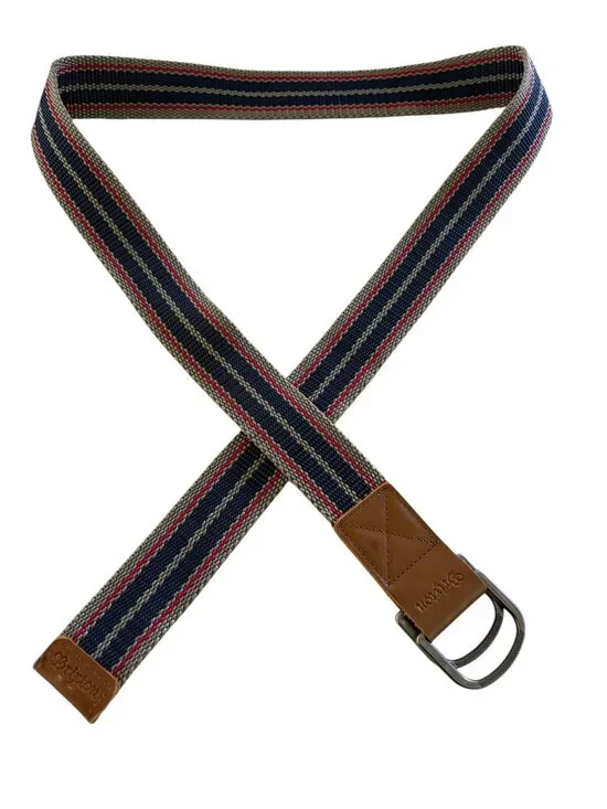 BRIXTON mens Striped webbing belt OS