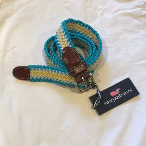 Vineyard Vines Collegiate Stripe Bungee Belt