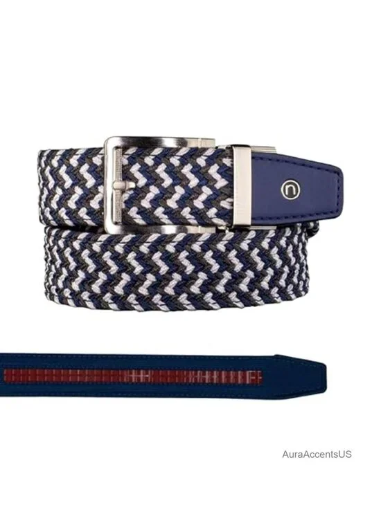 Men's Premium Stretch Braided Ratchet Golf Belt – Micro-Adjustable,