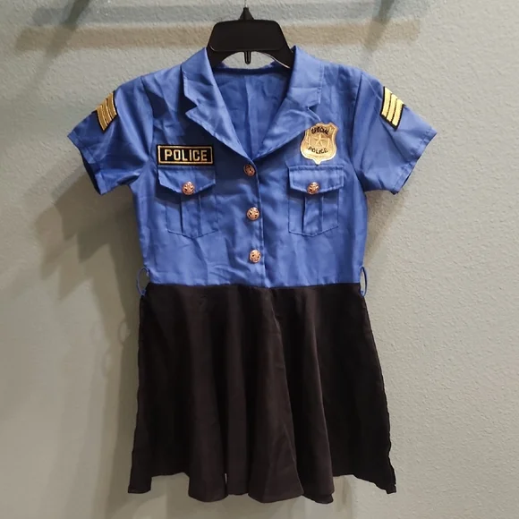Police Uniform Halloween Costume Youth Size Large