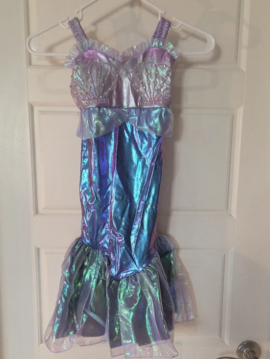 Girl's Mermaid Costume 4pc Set