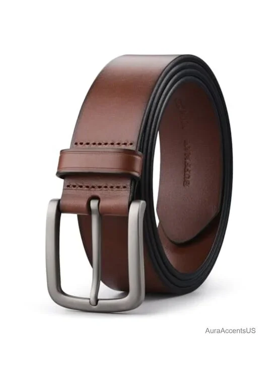 Men's Genuine Leather Belt, 1.5