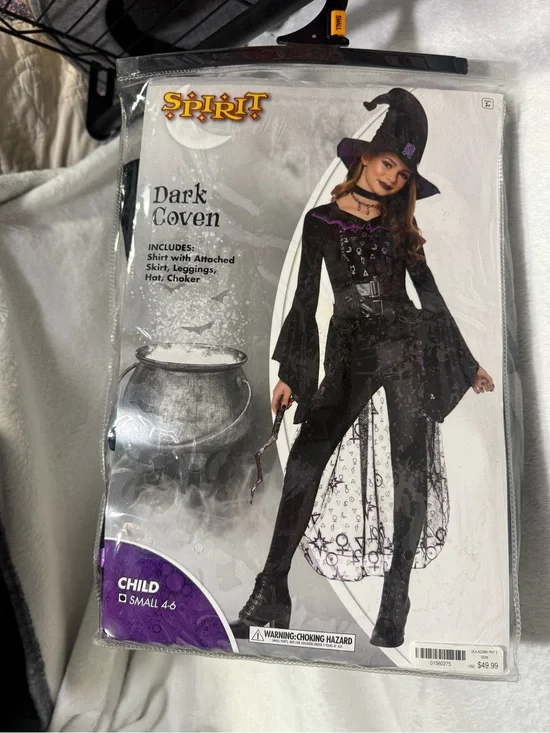 Spirit Black and Purple Dark Coven Girls Witch Costume