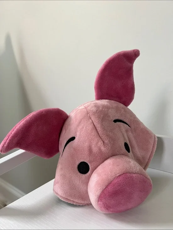 Disney | Piglet Plush Baby Toddler Costume Hat in Light and Dark Pink