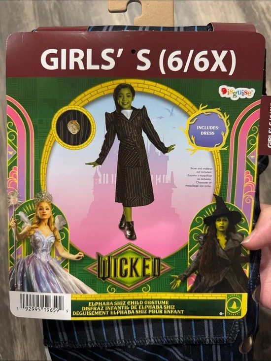 Wicked Elphaba Shiz Child Costume Halloween Costume