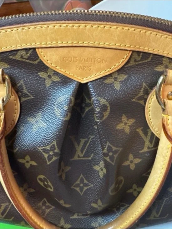 Louis Vuitton Monogram Satchel Brown with Natural Leather Trim