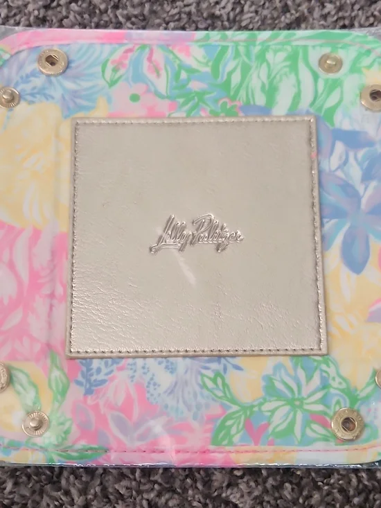 Lilly Pulitzer Pastel Floral Catch All Trey