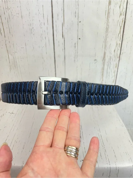 Martin Dingman Woven Leather Belt *34