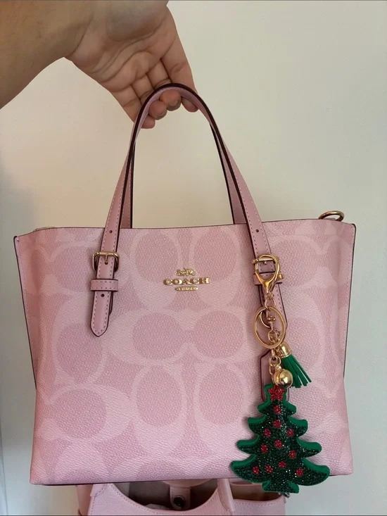 2/$20🎀 Green Rhinestone Christmas Tree Keychain Tassel Charm