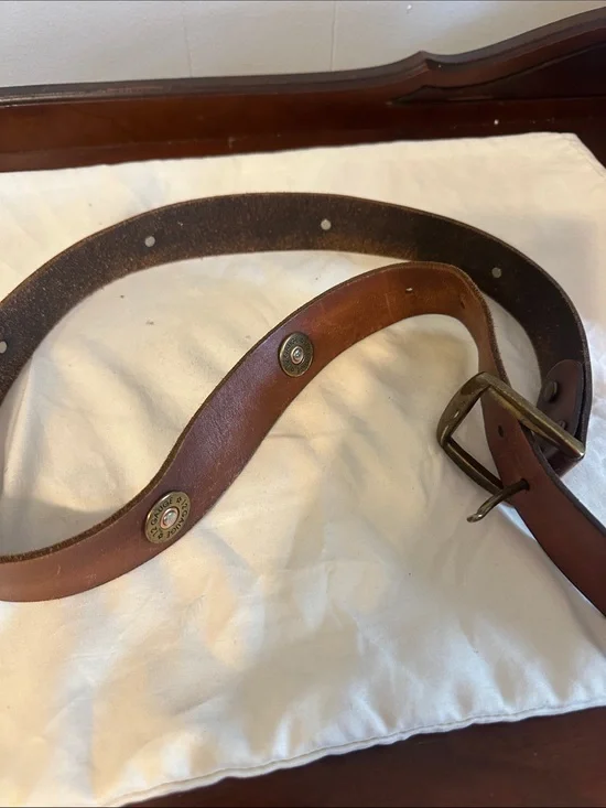 Men’s Genuine Leather 12 Gauge Shell Belt