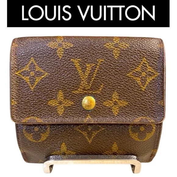 LOUIS VUITTON Monogram Portefeuille Elise Double-Sided Compact Wallet, FUC
