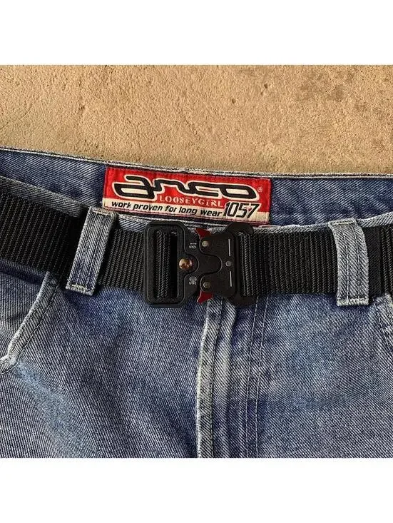 Y2K Black Cyber Belt