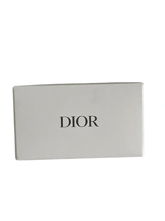 Dior J’adore White Leather Zipper Key Ring Charm w/ Box NIB