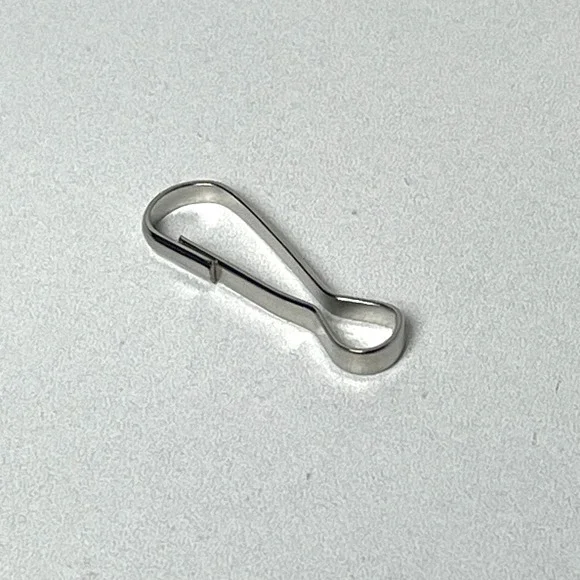 100 pcs Small Metal J Hook Spring Clips for DIY Lanyards Keychains  1.25