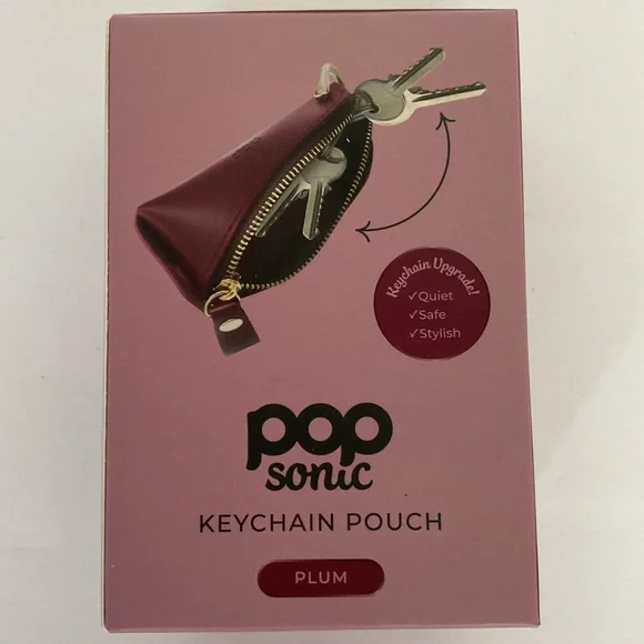 Pop Sonic Vegan leather Keychain NWT
