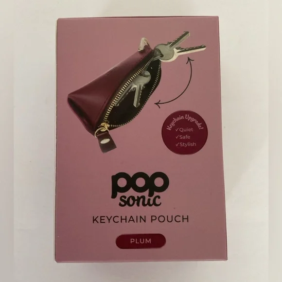 Pop So ic Vegan Leather Keychain Coin Purse NWT
