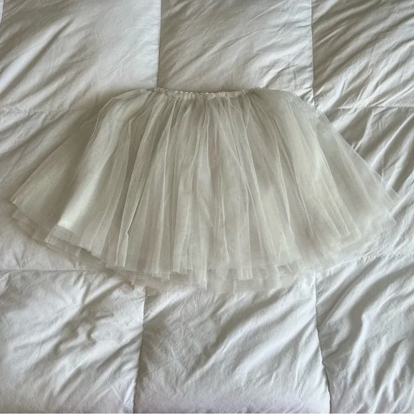 White Tulle Ballerina Tutu Skirt Toddler Dress-Up Dance Toddler 2T-3T