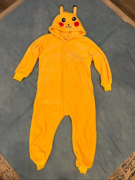 Kids Pikachu-Inspired Onesie Costume Size Small