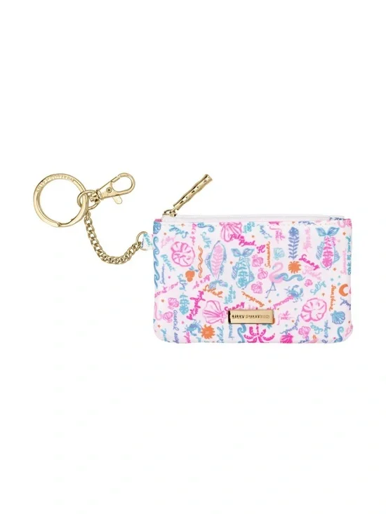 New Lilly Pulitzer Summer Serenade Zip ID Case in Pink & Blue