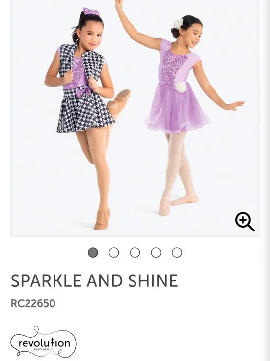 Revolution Dancewear sparkle and shine multi-costum small child